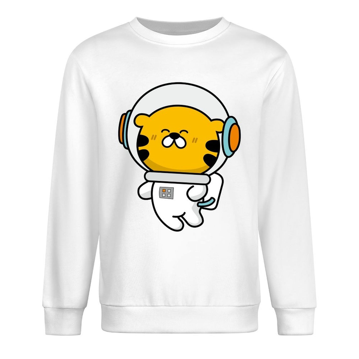 Front Patterned Long Sleeve TopHeavyweight Logo-Ready