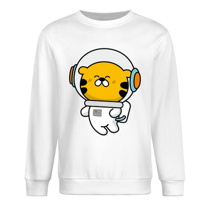 Front Patterned Long Sleeve TopHeavyweight Logo-Ready