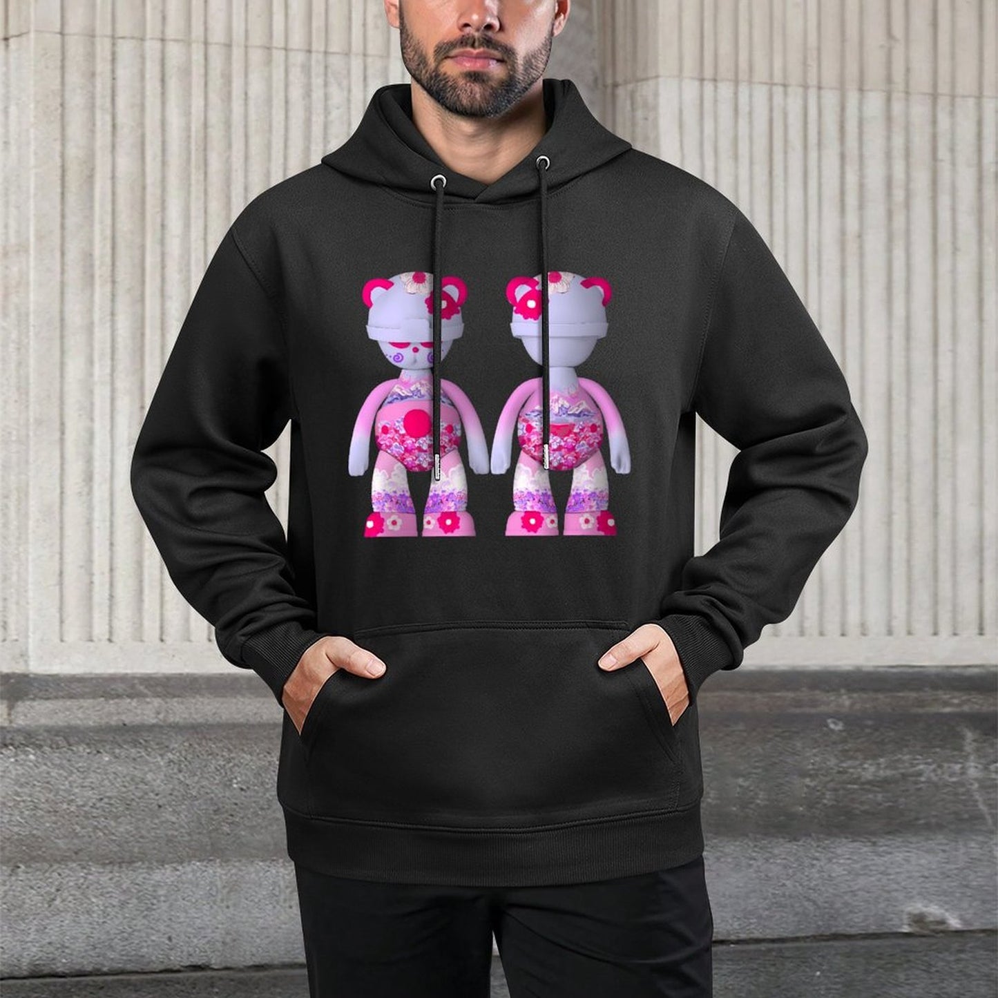 IPIB 250g Hooded Pocket Sweatshirt Front GraphicMen's Hooded  Sweatshirt6000080-5