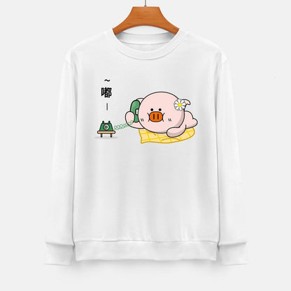 Front Patterned Long Sleeve TopActiveLine StreetStyle