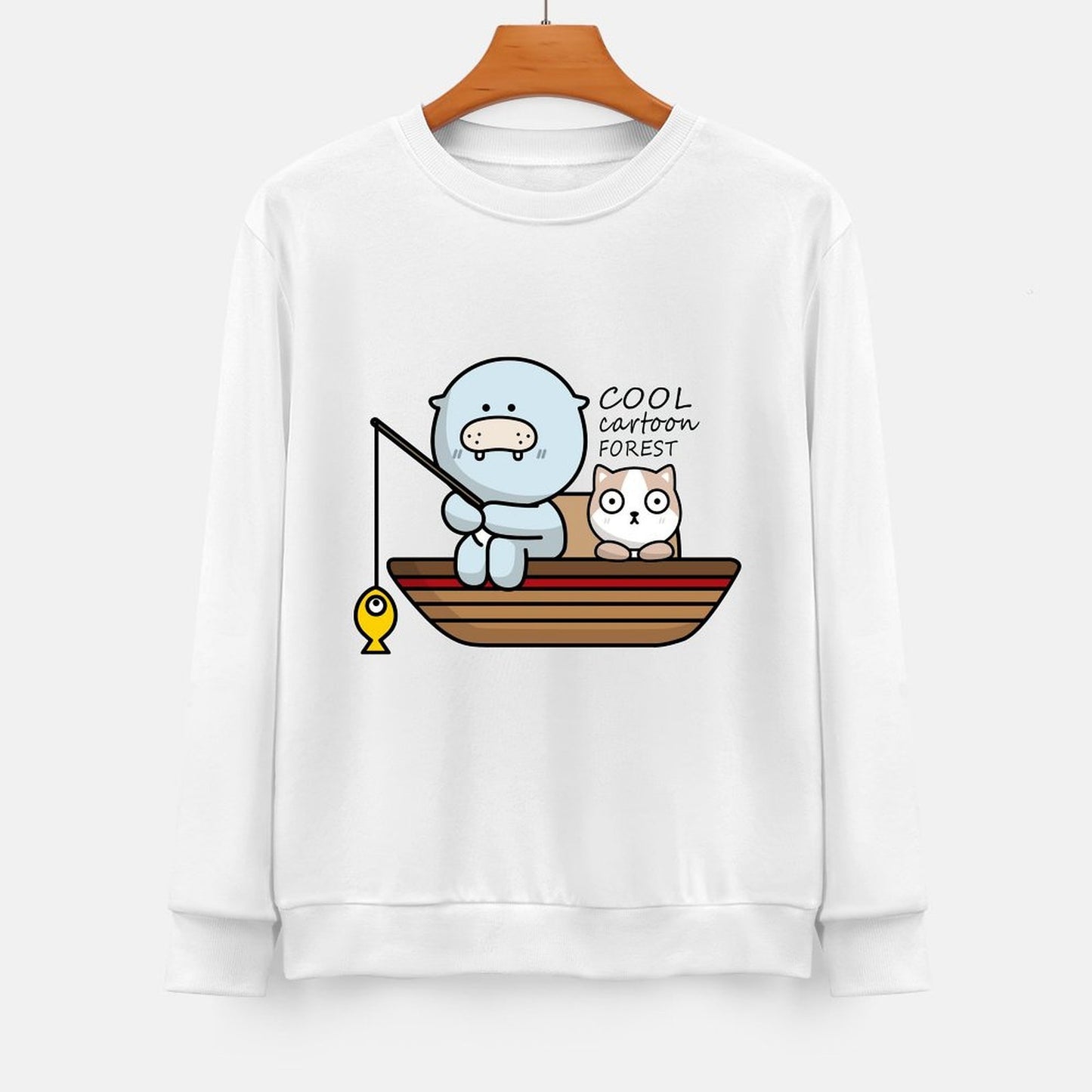 Front Patterned Long Sleeve TopCoreLine EverydayTee