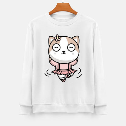 Front Patterned Long Sleeve TopClassicLine EverydayWear