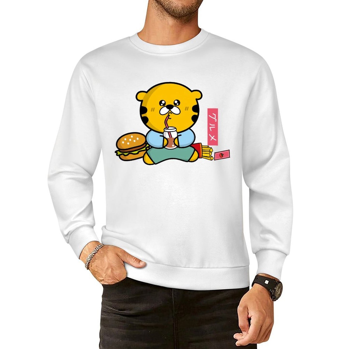 Front Patterned Long Sleeve TopDurable Series