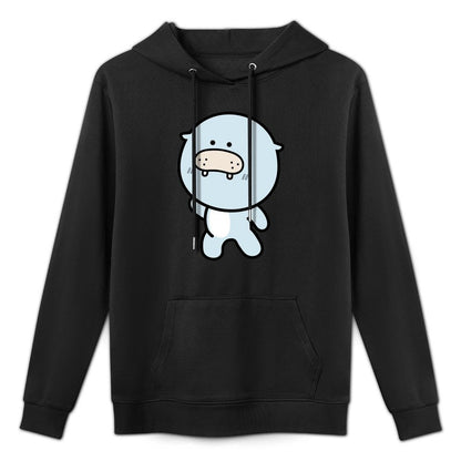 Recycled Double-Stitched Front Graphic Hoodies