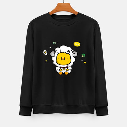 Front Patterned Long Sleeve TopHeat-Transfer Strong