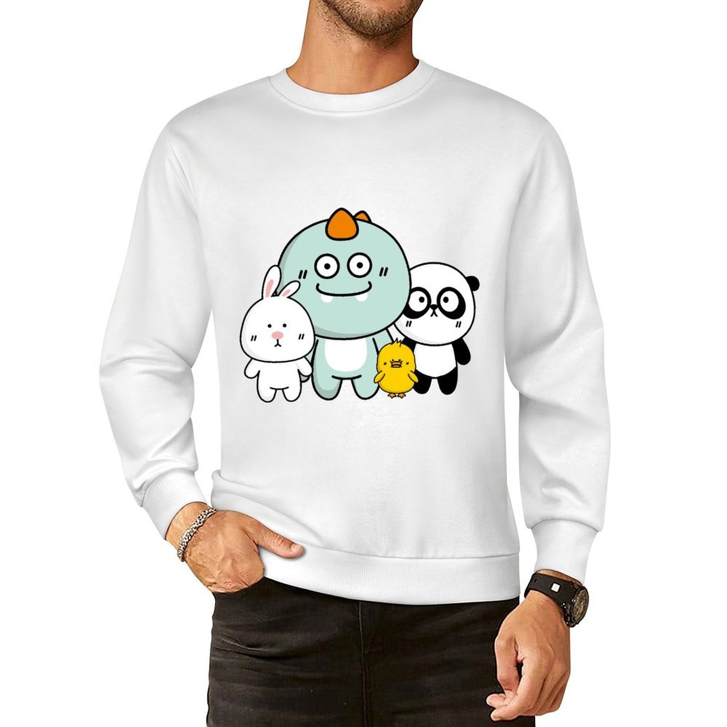 Front Patterned Long Sleeve TopStreetStyle Durable