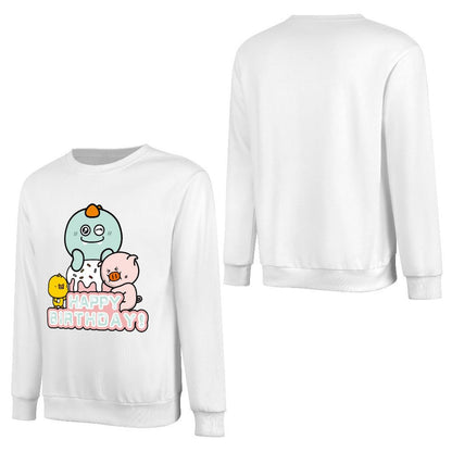 Front Patterned Long Sleeve TopLogo-Ready Heat-Transfer