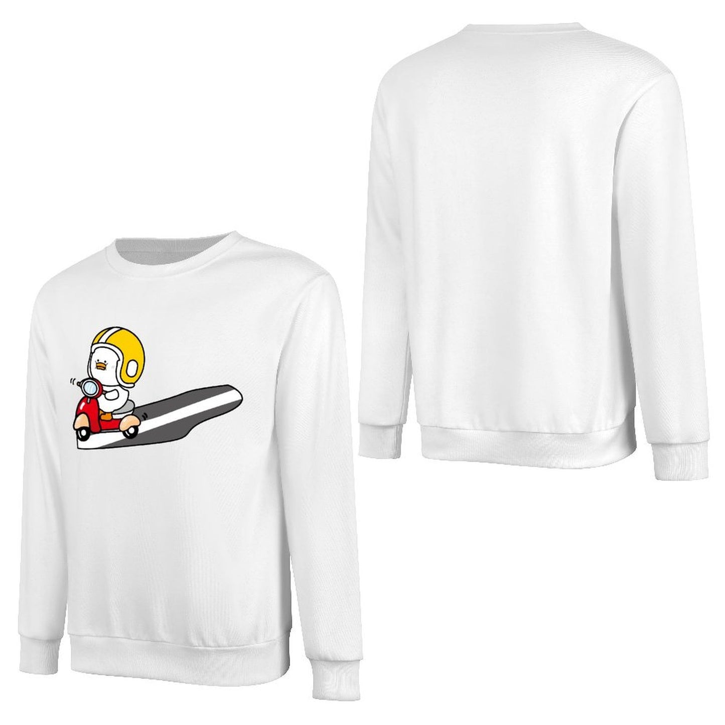 Front Patterned Long Sleeve TopSport Batch-Printed