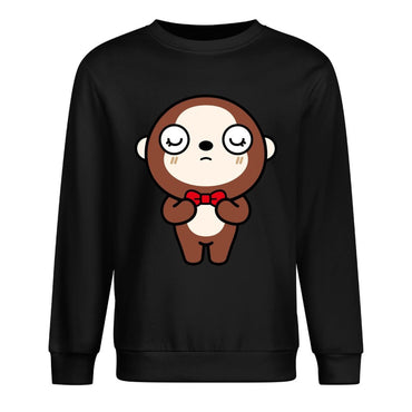 Front Patterned Long Sleeve TopCrisp Print Recycled