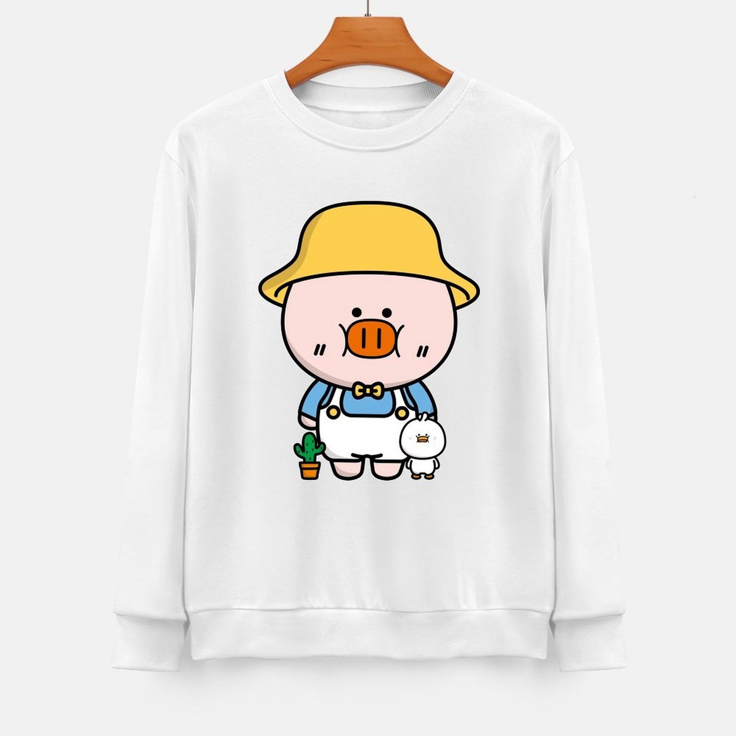 Front Patterned Long Sleeve TopComfortLine EasyWear