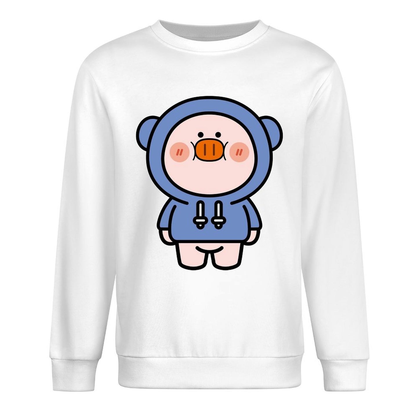 Front Patterned Long Sleeve TopMinimalist High-Quality