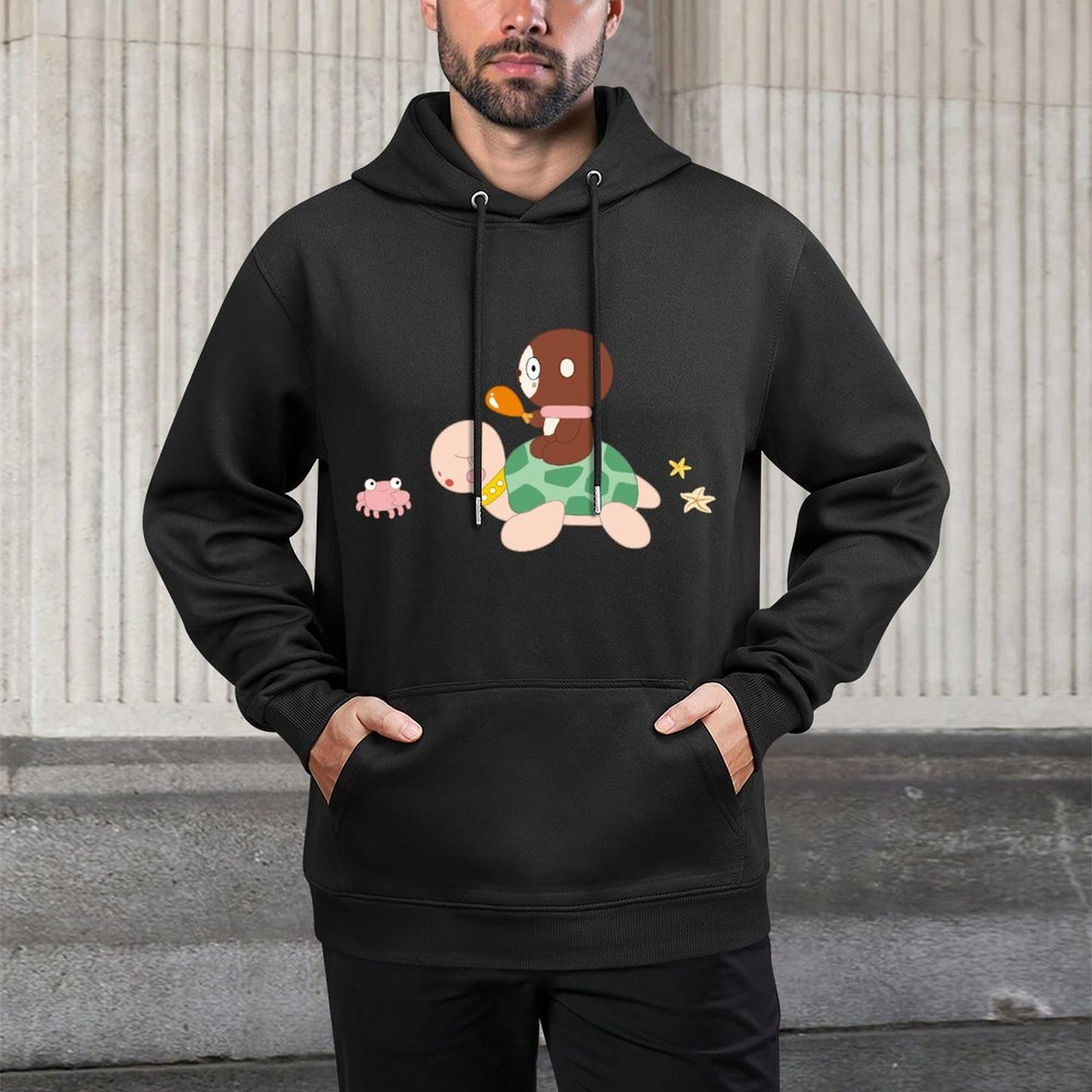 Fitted TrueStyle Front Graphic Hoodies