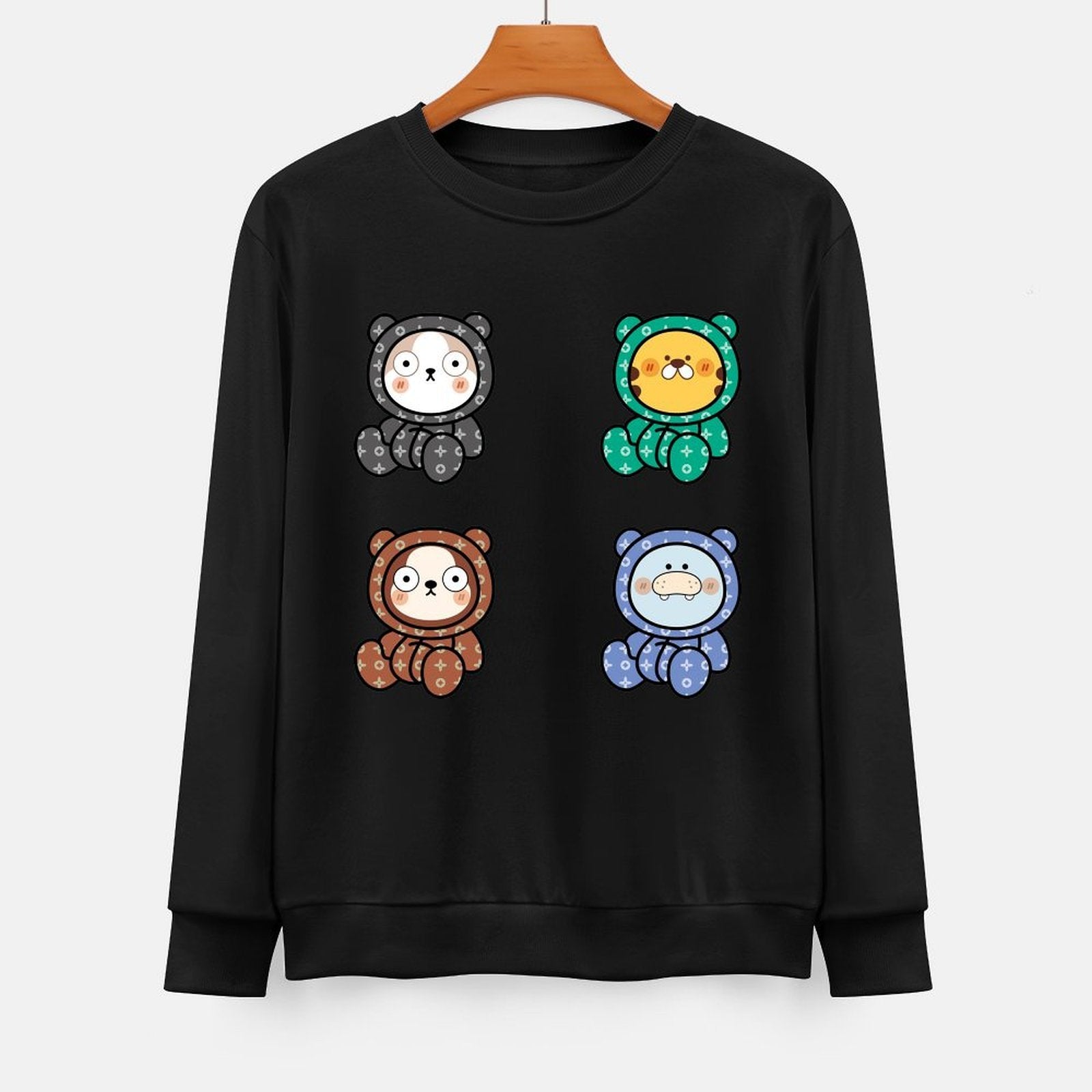  Front Patterned Long Sleeve TopNeutral ActiveLine