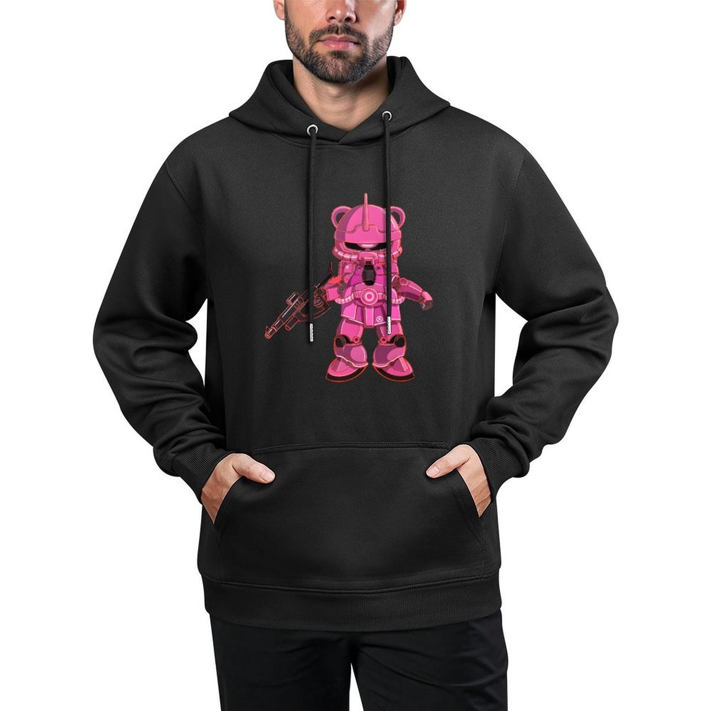 IPIB 250g Hooded Pocket Sweatshirt Front GraphicMen's Hooded  Sweatshirt6000066-3