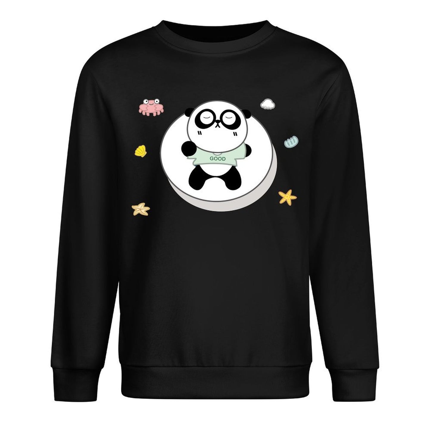 Front Patterned Long Sleeve TopBasicSeries Reliable