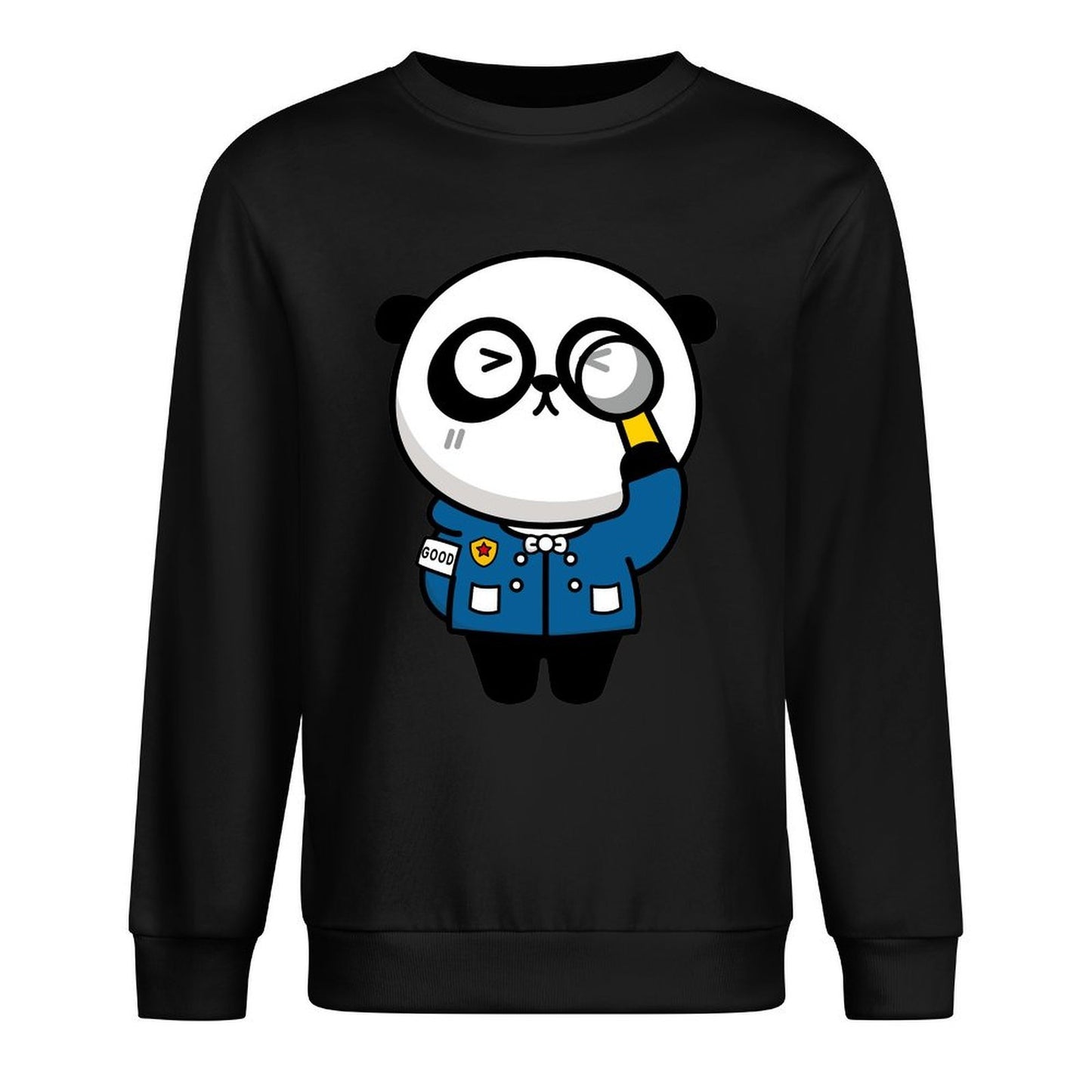 Front Patterned Long Sleeve TopFitted Sharp