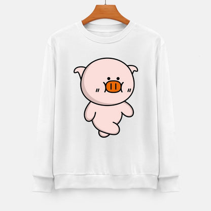 Front Patterned Long Sleeve TopFitted SoftFeel