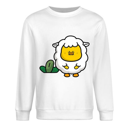 Front Patterned Long Sleeve TopHeavyweight BasicSeries