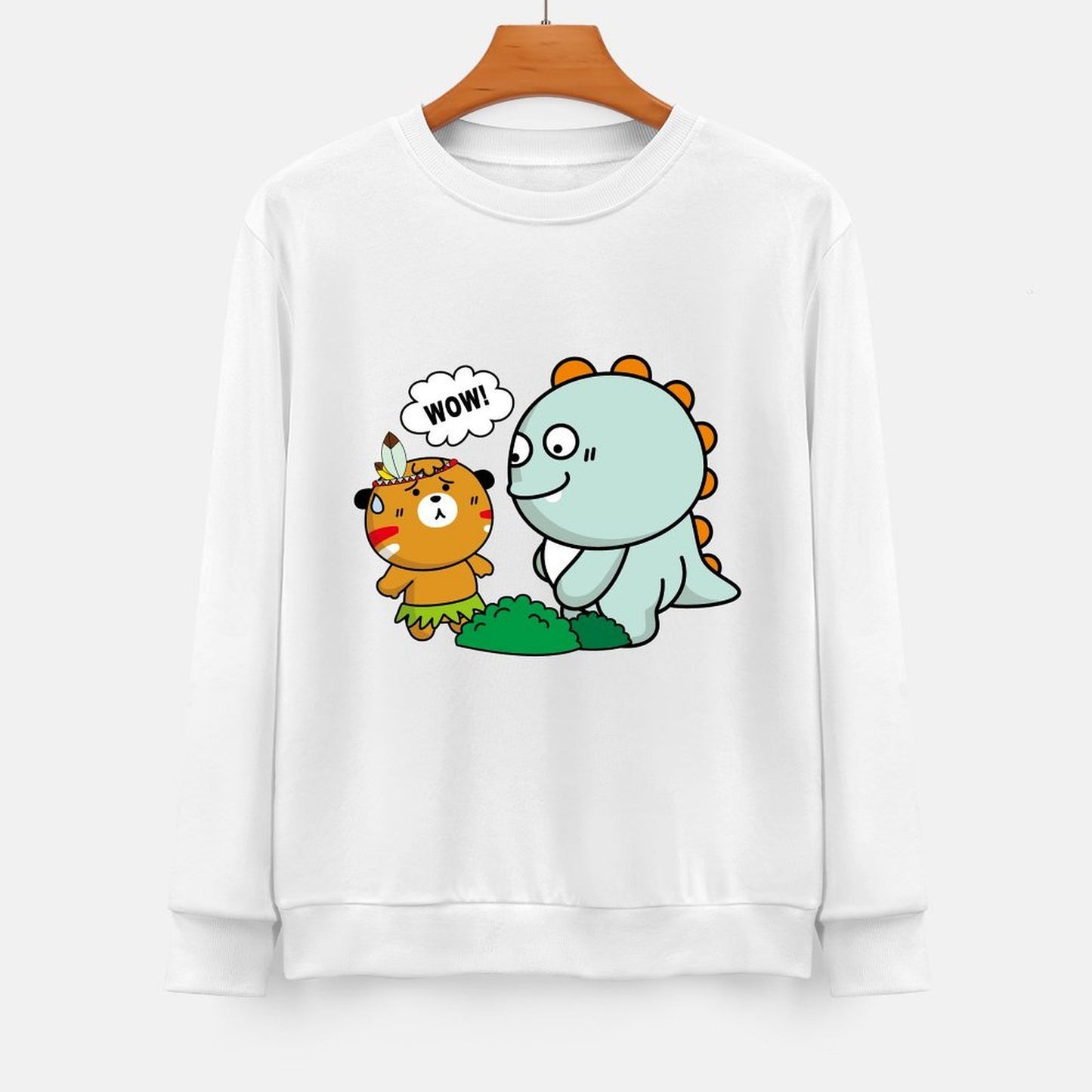 Front Patterned Long Sleeve TopDailyFit Regular