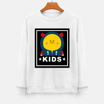 Front Patterned Long Sleeve TopNatural Regular