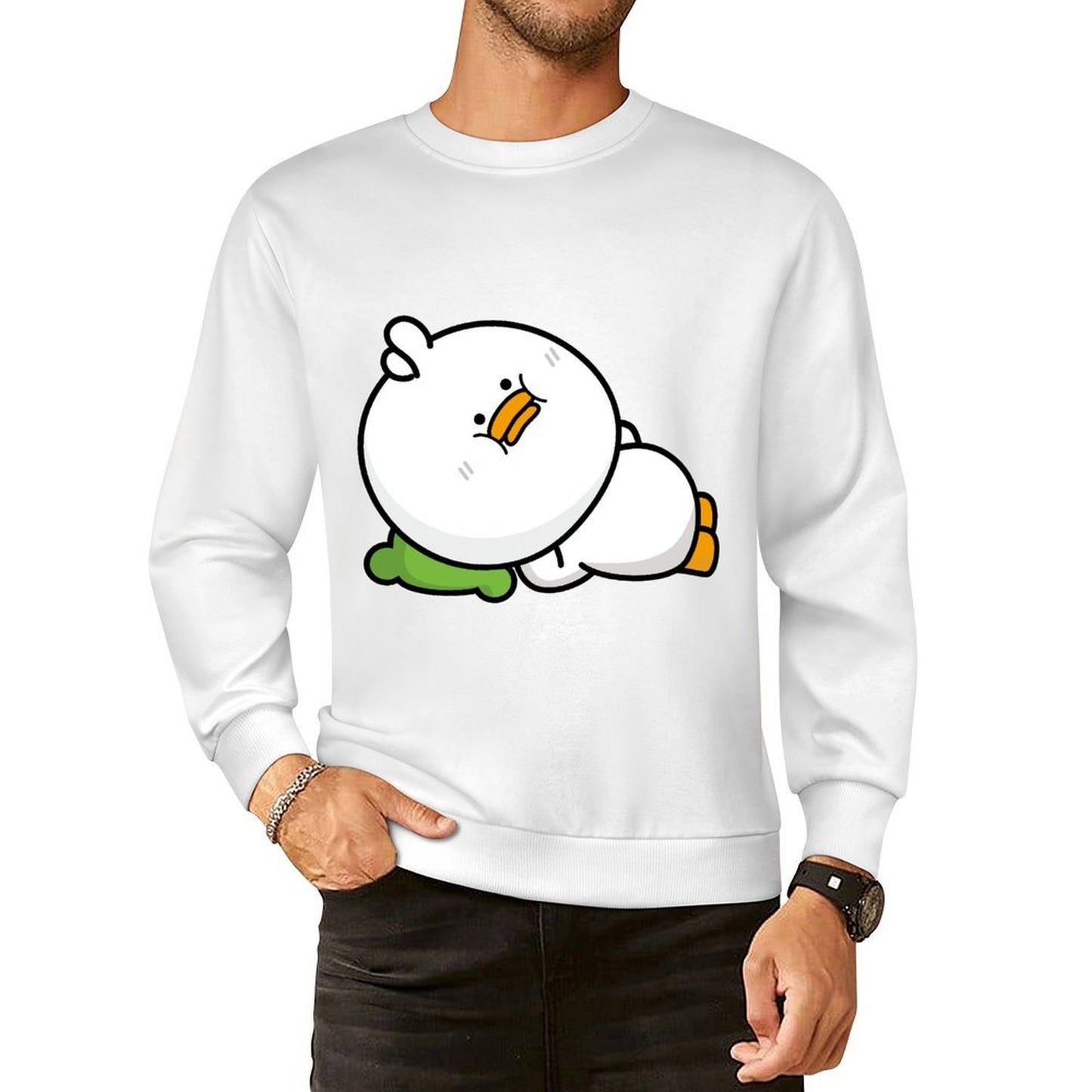 Front Patterned Long Sleeve TopPromotional Street