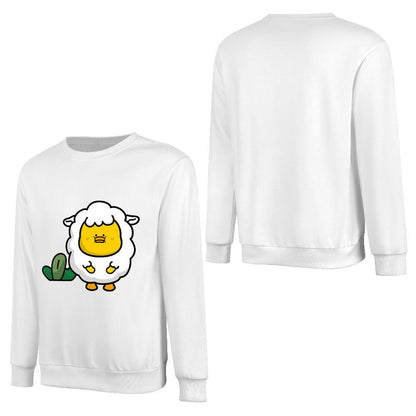 Front Patterned Long Sleeve TopHeavyweight BasicSeries