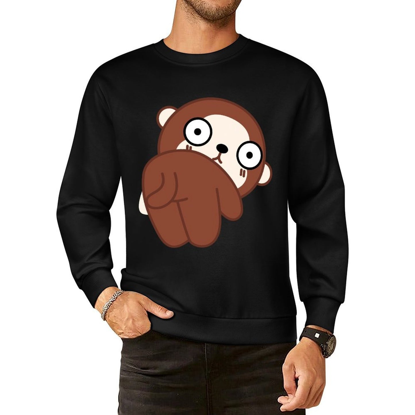 Front Patterned Long Sleeve TopWeekend EverydayComfort