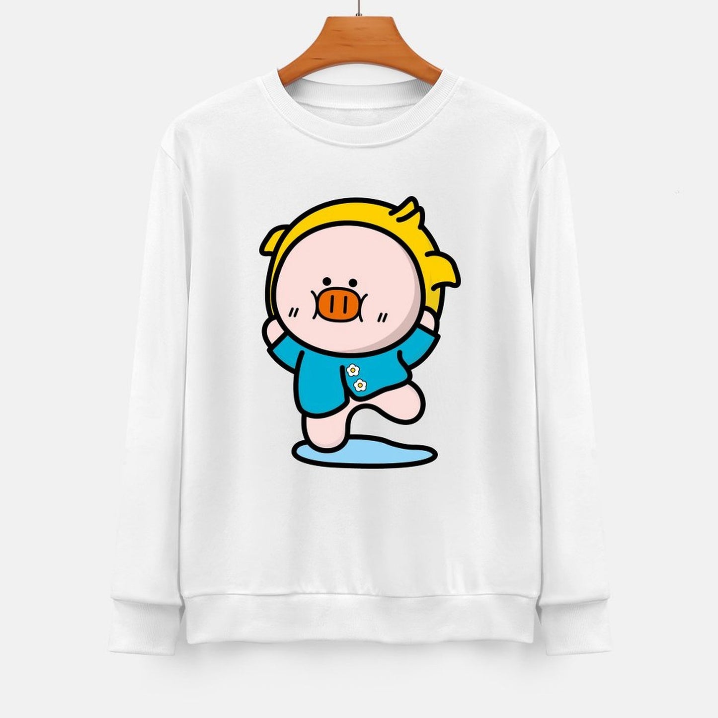 Front Patterned Long Sleeve TopModernFit Sport