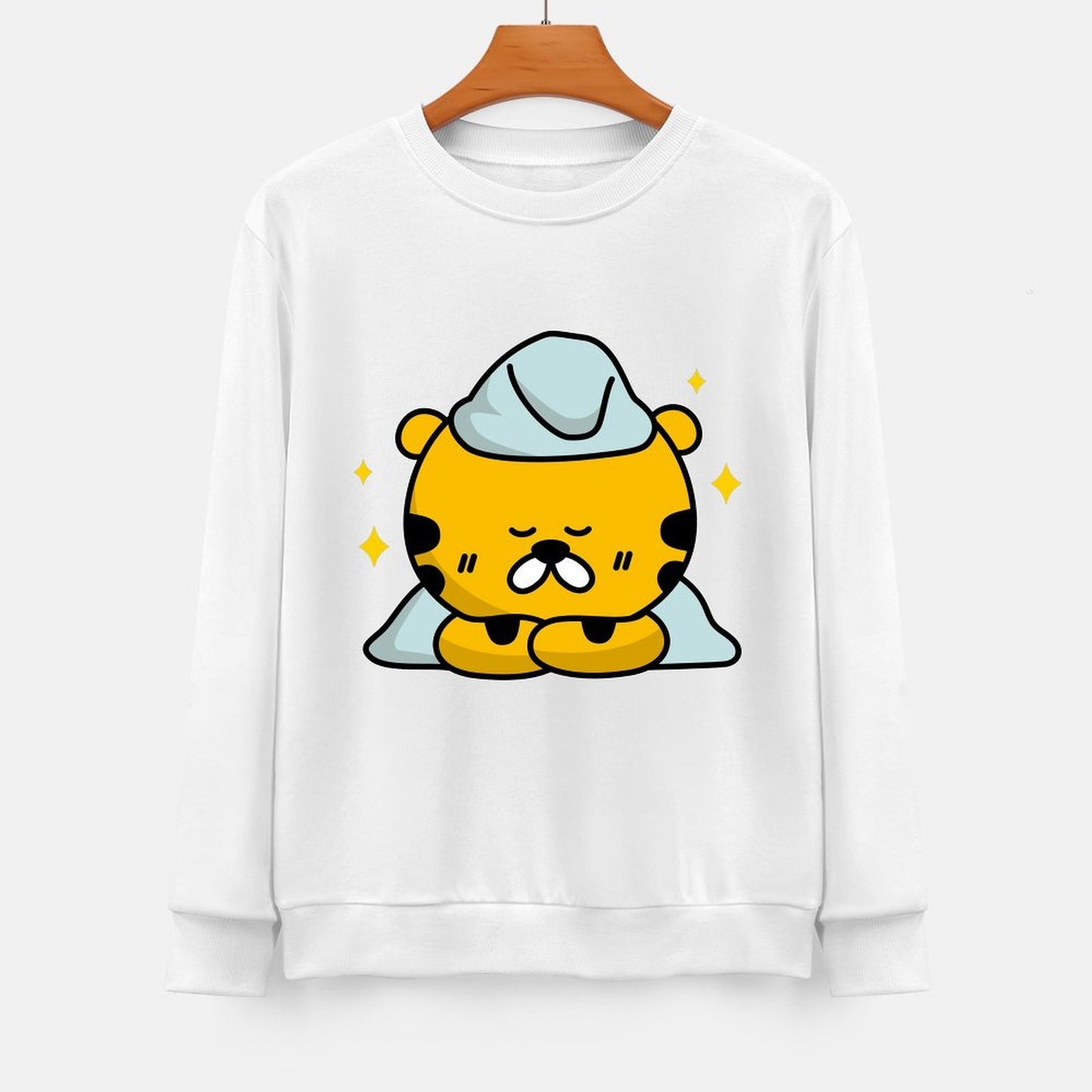 Front Patterned Long Sleeve TopEssential Print-Ready