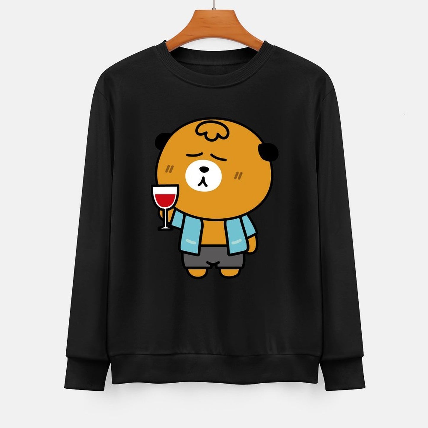  Front Patterned Long Sleeve TopClassicLine TrueStyle