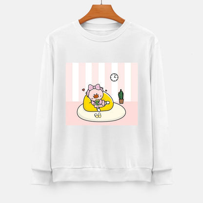 Front Patterned Long Sleeve TopChill Soft