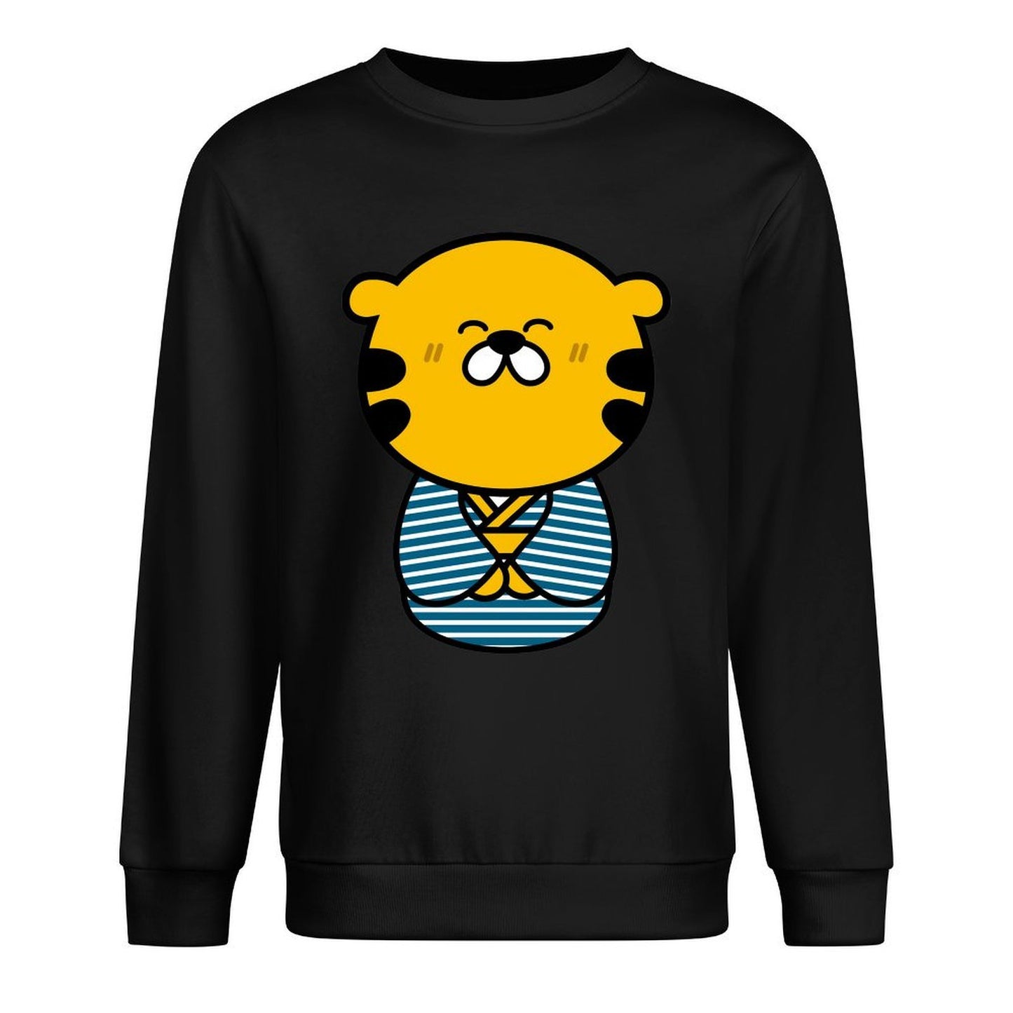 Front Patterned Long Sleeve Top100% Cotton Tear-Resistant