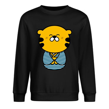 Front Patterned Long Sleeve Top100% Cotton Tear-Resistant