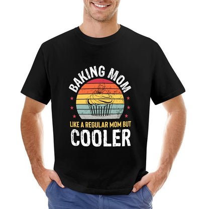 Inkmay Casual  Cotton T-shirt Abstract Layered Sunset With Wavy Edges Unisex T-shirtOversized TimelessStyle T-Shirt