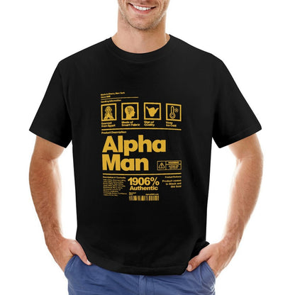 Inkmay Casual  Cotton T-shirt Abstract Geometric Shapes On Yellow Background Unisex T-shirtUltra Durable Premium T-Shirt