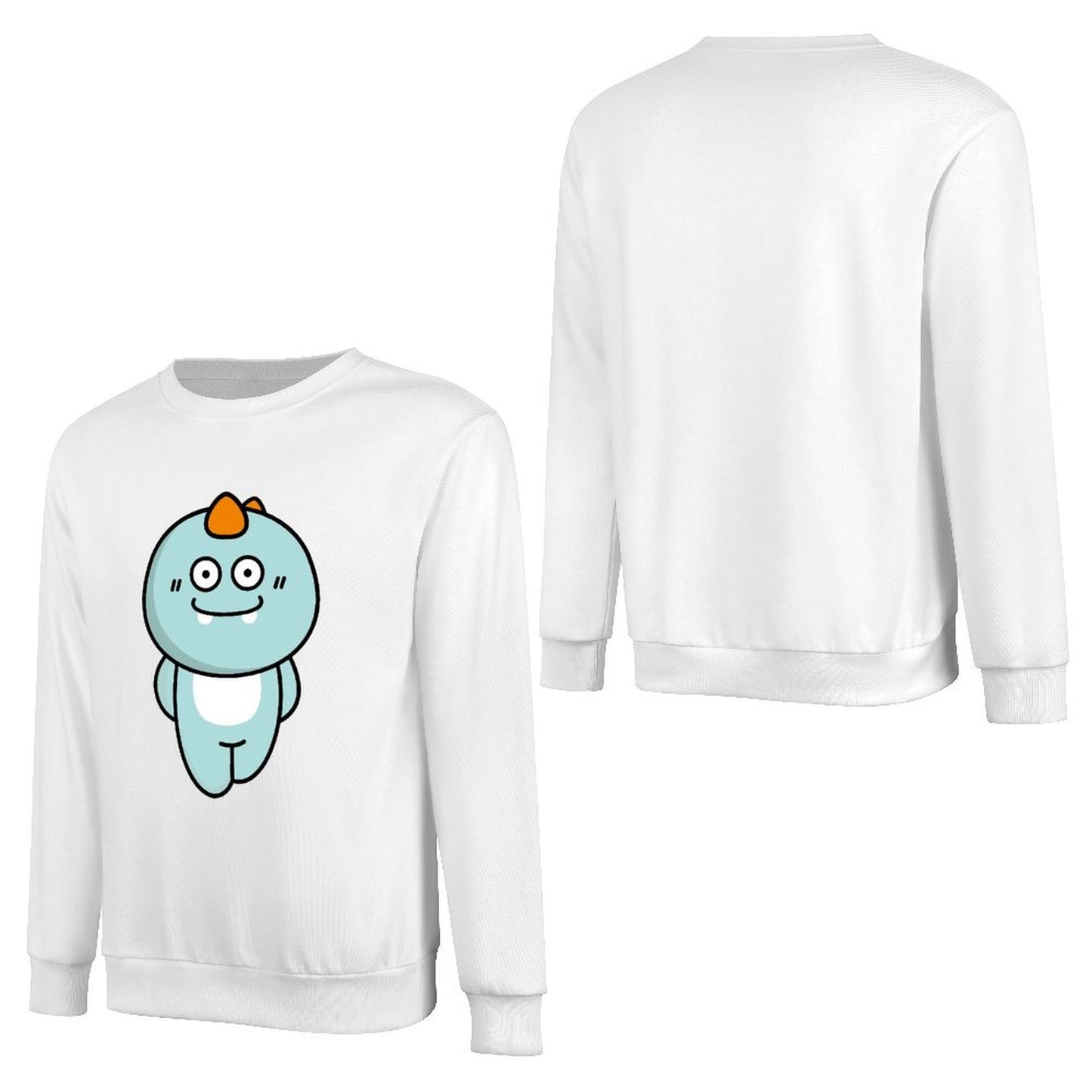 Front Patterned Long Sleeve TopEasy-Care AllSeason