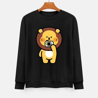  Front Patterned Long Sleeve TopCleanCut Unisex