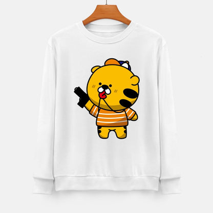 Front Patterned Long Sleeve TopMade-to-Order Relaxed Fit