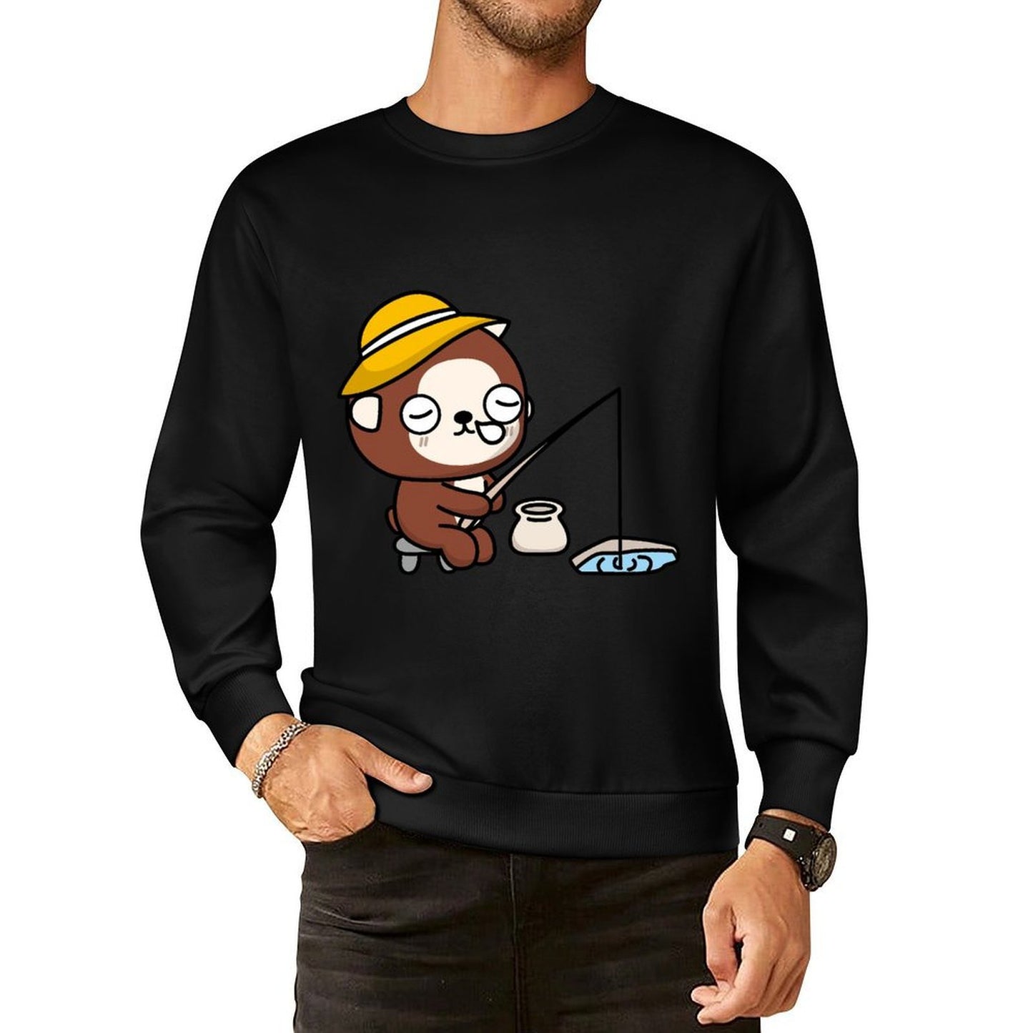 IPBR 250g Crew Neck Long Sleeve Sweatshirt Front GraphicCrew Neck Long Sleeve Sweatshirt4000223