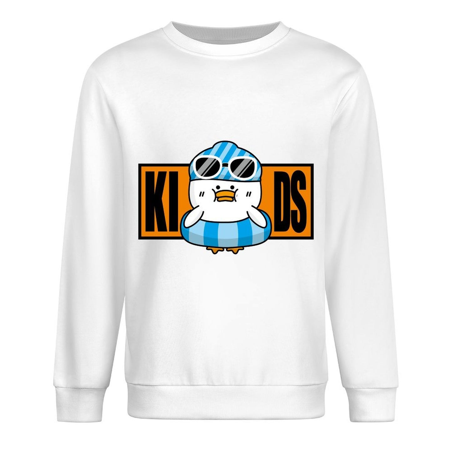 Front Patterned Long Sleeve TopSport Cotton