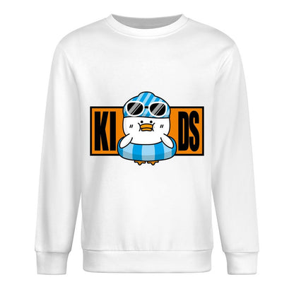 Front Patterned Long Sleeve TopSport Cotton