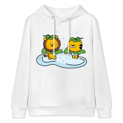 Sleek Neat Front Graphic Hoodies