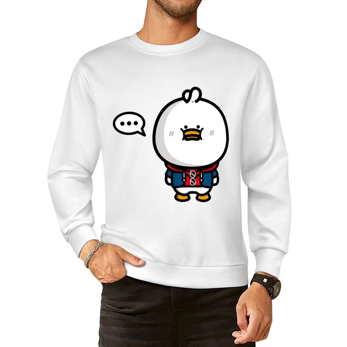 Front Patterned Long Sleeve TopReliable AllDay