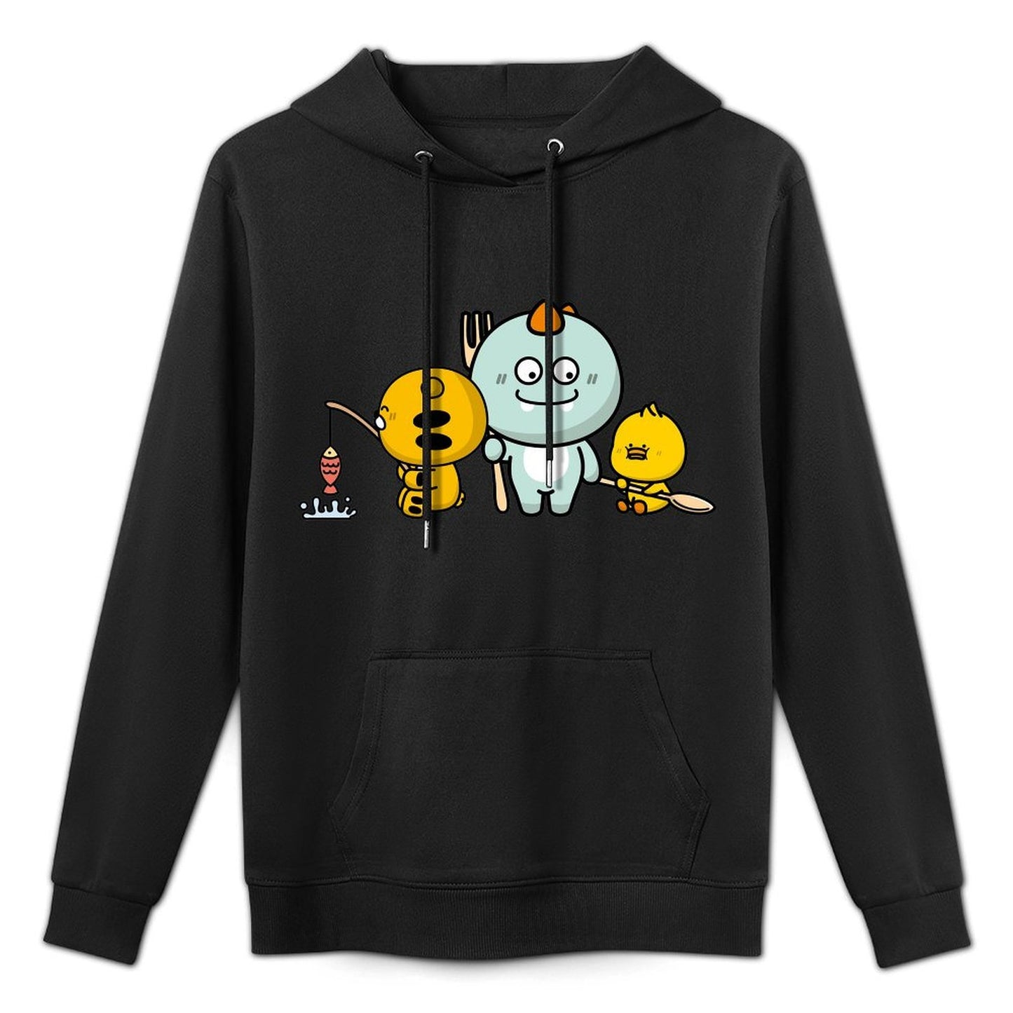 Minimalist Relaxed Fit Front Graphic Hoodies