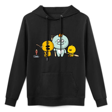 Minimalist Relaxed Fit Front Graphic Hoodies