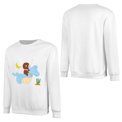 Front Patterned Long Sleeve TopClassicLine EverydayComfort