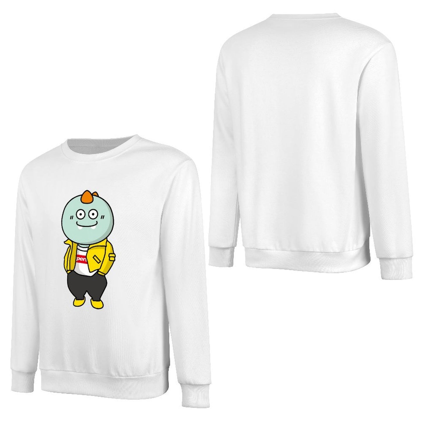 Front Patterned Long Sleeve TopRetro Premium Finish