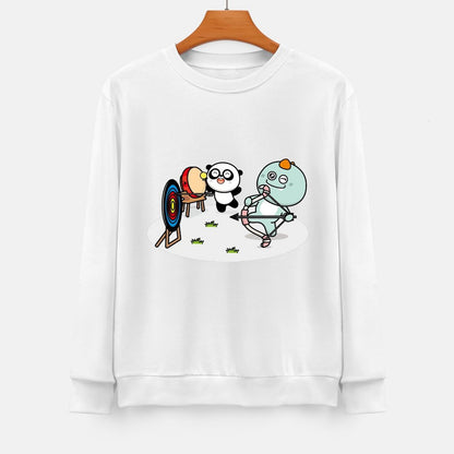 Front Patterned Long Sleeve TopMade-to-Order Double-Stitched