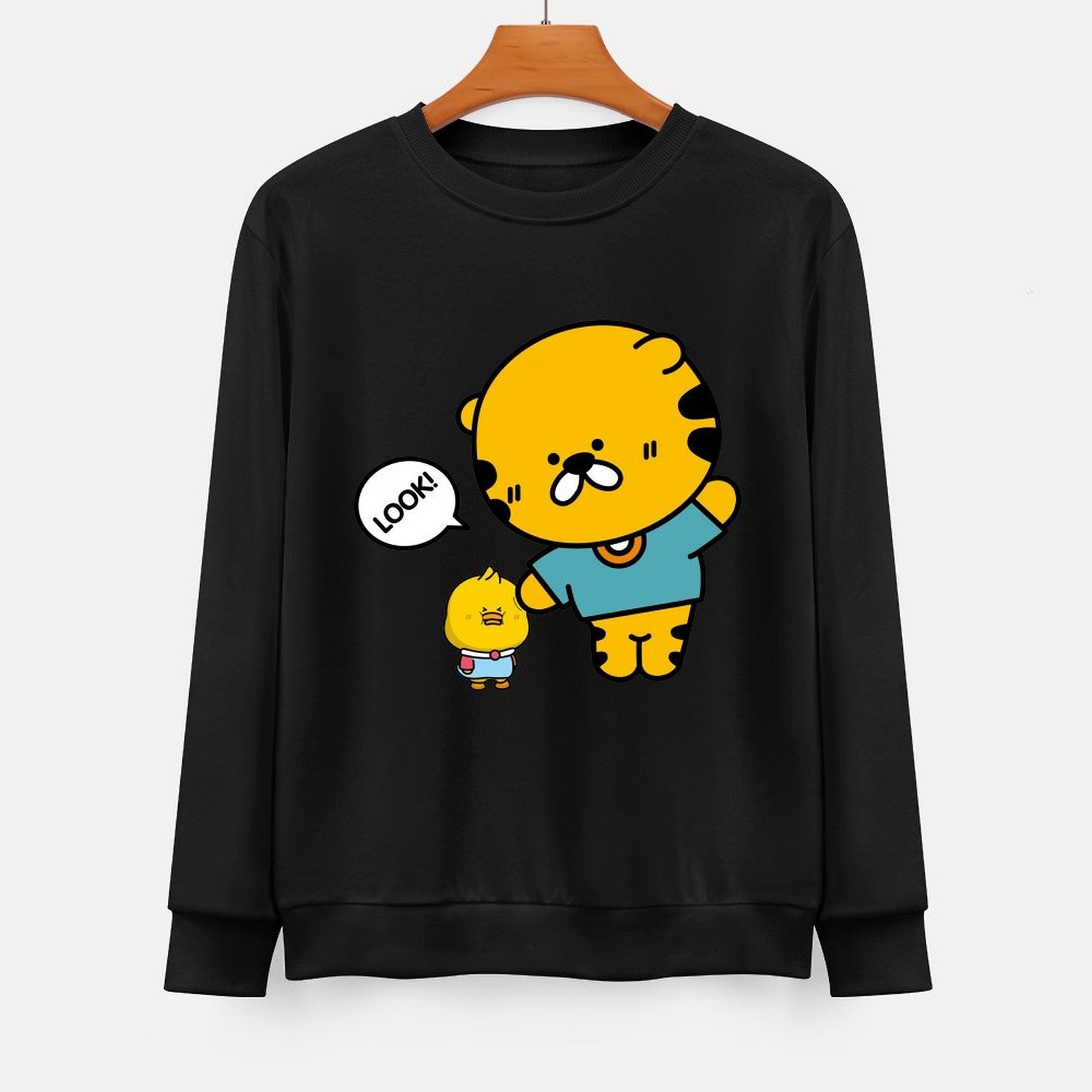  Front Patterned Long Sleeve TopRegular On-Demand