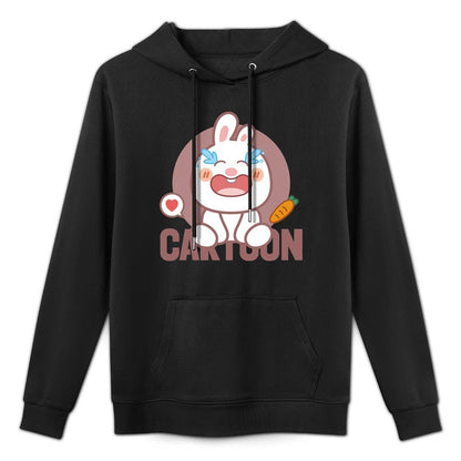 Solid Recycled Front Graphic Hoodies